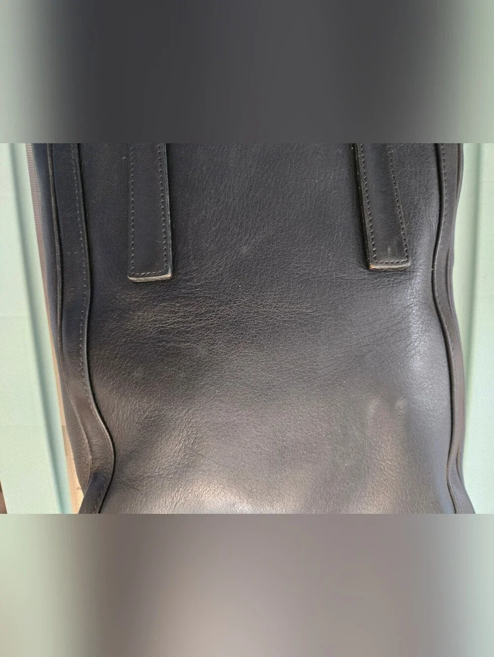 ​Vintage Coach Black Leather Bonnie Legacy Slim Tote Bag #9422